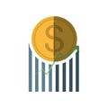 business coin graphic icon