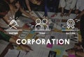 Business Collaboration Teamwork Corporation Concept Royalty Free Stock Photo