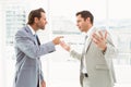 Business colleagues in argument at office Royalty Free Stock Photo