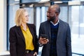 Business colleagues meeting at office hall Royalty Free Stock Photo