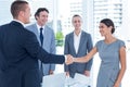 Business colleagues shaking hands Royalty Free Stock Photo