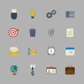 Business collection of flat stationery supplies