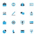 Business Colorful Icons Set. Collection Of Document With Pen, Authentication, Wallet And Other Elements. Also Includes Royalty Free Stock Photo