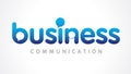 Business communication creative word lettering