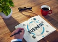 Business Company Organization Corporate Strategy Concept Royalty Free Stock Photo