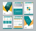 Business company profile report and brochure layout template