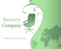 Business Company Template Background with Logo - V