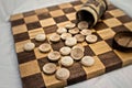 Business competition chess board concept Royalty Free Stock Photo