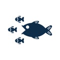 Business, competition, competitors icon, fish hunting