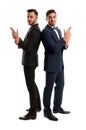 Business competitors back to back concept Royalty Free Stock Photo