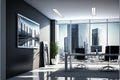 business concept art of an elegant office space Royalty Free Stock Photo