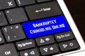 Business Concept - Blue Bankruptcy Counseling Online Button on S