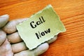 Business concept about Call Now with phrase on the piece of paper Royalty Free Stock Photo