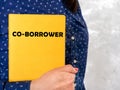 Business concept about CO-BORROWER with inscription on the page Royalty Free Stock Photo