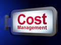 Business concept: Cost Management on billboard background