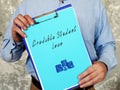 Business concept about Credible Student Loan with sign on the page