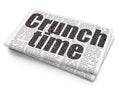 Business concept: Crunch Time on Newspaper background