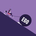 Business concept of ego and selfishness Royalty Free Stock Photo