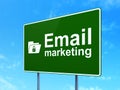 Business concept: Email Marketing and Folder With