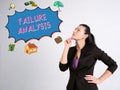 Business concept about FAILURE ANALYSIS with sign on the side