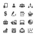 Business concept icon set 2, vector eps10 Royalty Free Stock Photo