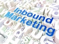 Business concept: Inbound Marketing on alphabet background