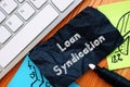 Business concept about Loan Syndication with phrase on the page