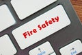 Business concept meaning Fire Safety with inscription on the page