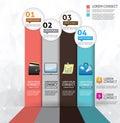 Business concept option infographics