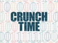 Business concept: Crunch Time on wall background Royalty Free Stock Photo