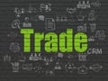 Business concept: Trade on wall background