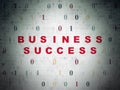 Business concept: Business Success on Digital Data Paper background Royalty Free Stock Photo