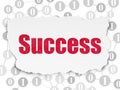 Business concept: Success on Torn Paper background Royalty Free Stock Photo