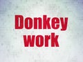 Business concept: Donkey Work on Digital Data Paper background Royalty Free Stock Photo