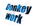 Business concept: Donkey Work on Digital background Royalty Free Stock Photo