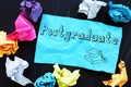 Business concept about Postgraduate with phrase on the sheet Royalty Free Stock Photo