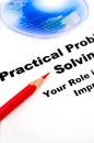 Business concept, practical problem solving Royalty Free Stock Photo