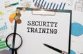 Business concept for providing security awareness training for end users