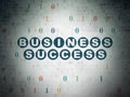 Business concept: Business Success on Digital Data Paper background Royalty Free Stock Photo