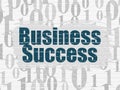 Business concept: Business Success on wall background Royalty Free Stock Photo