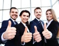 Business concept - successful young business people Royalty Free Stock Photo