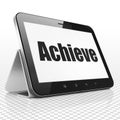 Business concept: Tablet Computer with Achieve on display Royalty Free Stock Photo