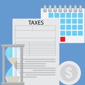 Business concept tax day