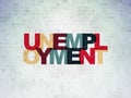 Business concept: Unemployment on digital