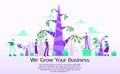 Business concept of vector illustration