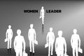 Business concept women leader.