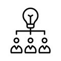 Business conceptions Line Style vector icon which can easily modify or edit