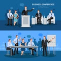 Business Conference Banners Set