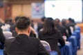 Business Conference and Presentation in meeting room, Audience listens to speech of the lecturer at conference hall