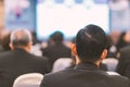 Business Conference and Presentation in meeting room, Audience listens to speech of the lecturer at conference hall Royalty Free Stock Photo